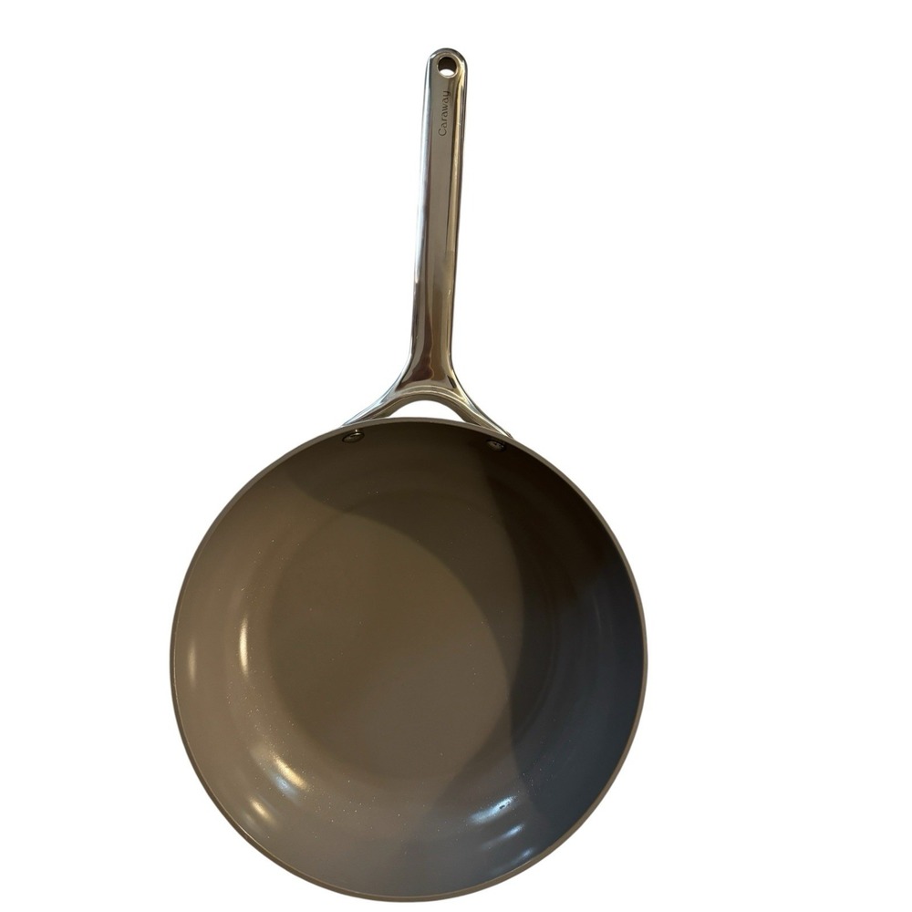 Caraway 10" Ceramic Nonstick Frying Pan Gray Cream Induction Compatible Skillet - Picture 6 of 14